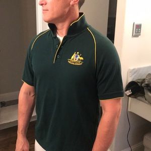 Green Aussie polo